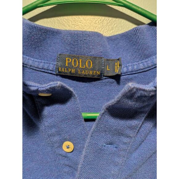 Mens PRL Polo Ralph Lauren Classic Fit Blue Yellow Pony Size Large - Picture 3 of 6